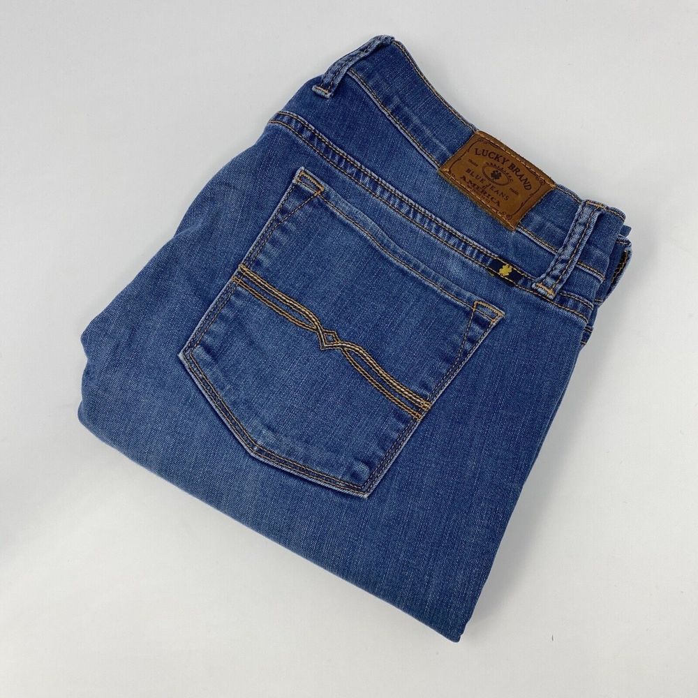 Lucky Brand Charlie Capri Blue Stretch‎ Denim Jeans 12/31